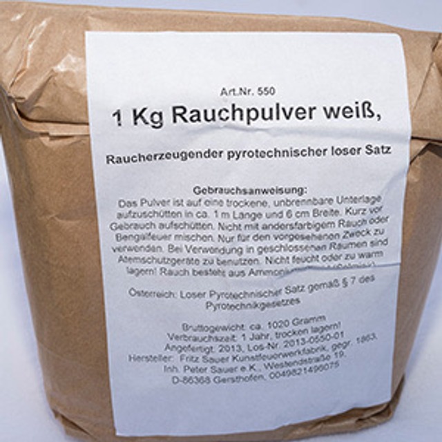Rauchpulver Weiß - 1 Kg