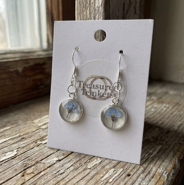 Round Forget Me Not Earrings - TT101