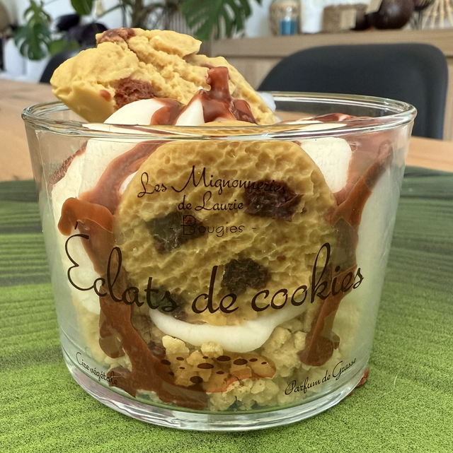Bougie Éclats de cookies 