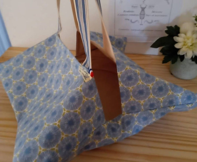 SAC A TARTE ET CAKE   CARRE -TISSUS ALEATOIRE OU AU CHOIX 