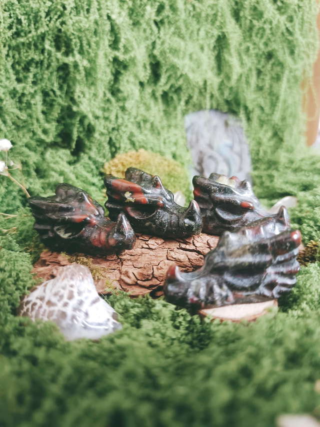 TÊTE DE DRAGON - JASPE SANG DE DRAGON