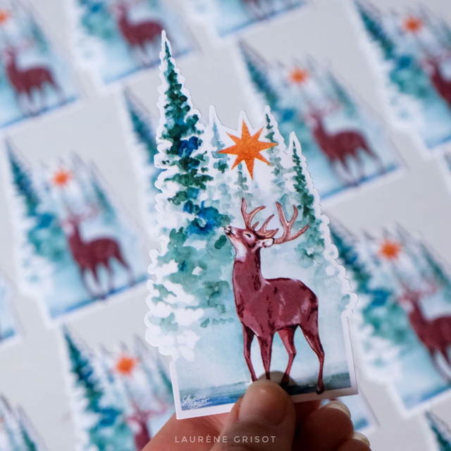 Deer (sticker)