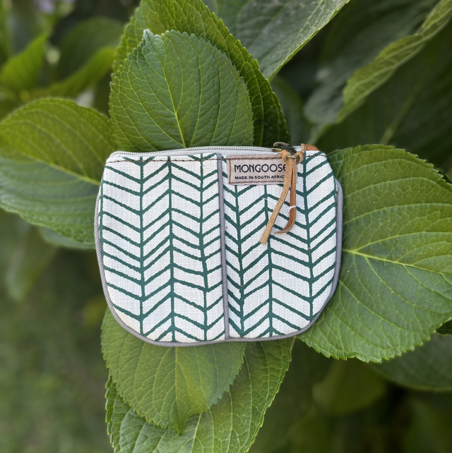 Patchy Purse Fishbone Green/Natural