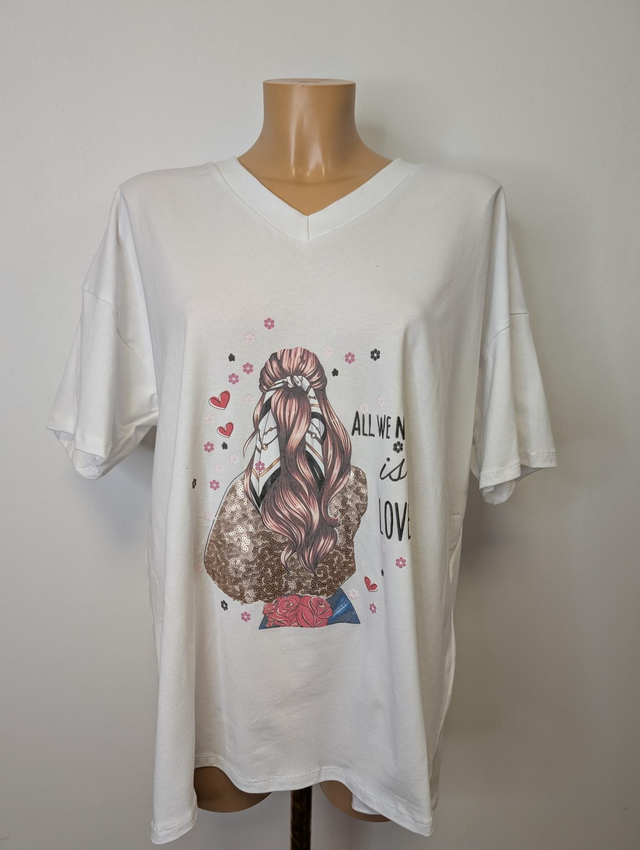 Tee shirt Mom blanc TU 44/50