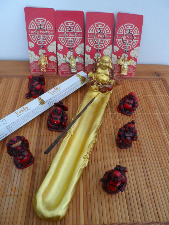 Porte encens Bouddha Porte-bonheur