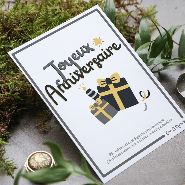 Carte postale Joyeux anniversaire 🎂