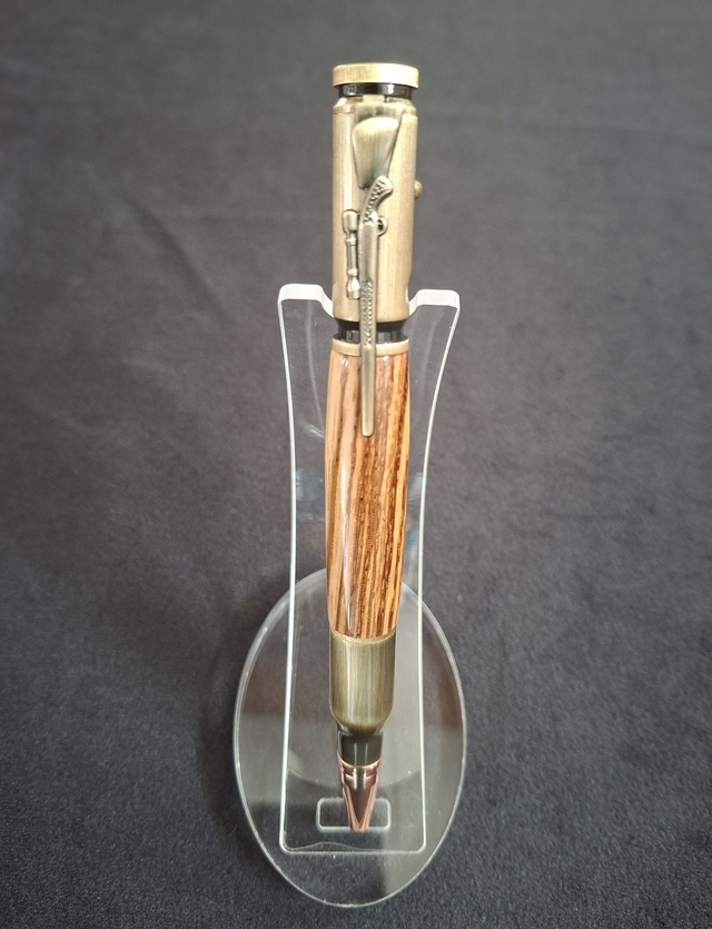 Stylo Colt couleur bronze en zebrano