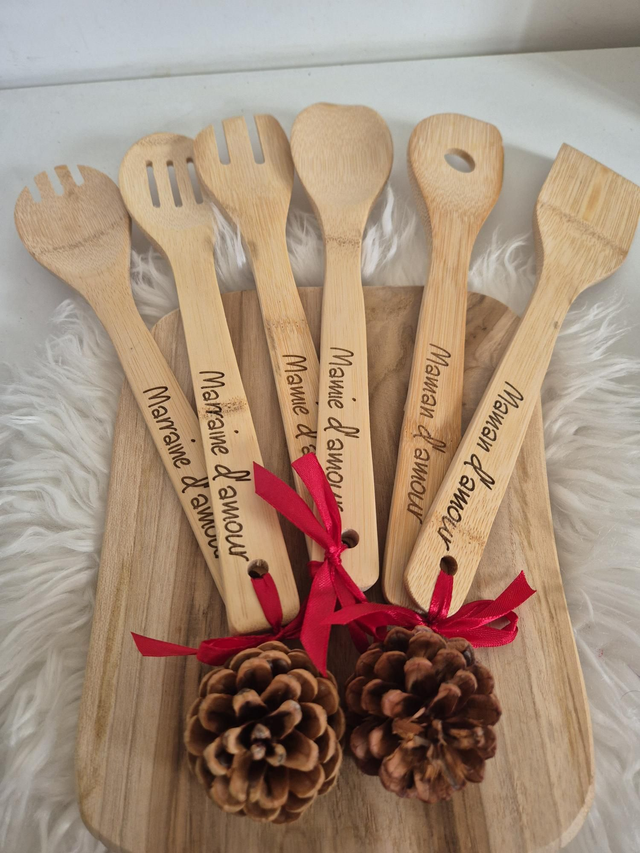 Kit cuillère bois gravé