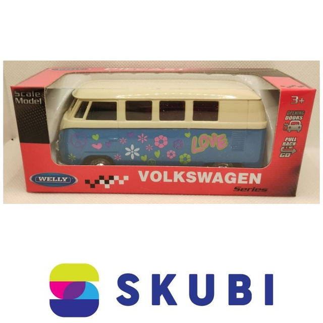 1963 Volkswagen T1 Bus - Welly No. 49764A3 - 1:38