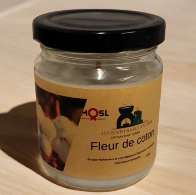 13.Bougie fleur de coton
