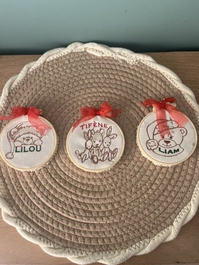 Tambour de Noël à suspendre