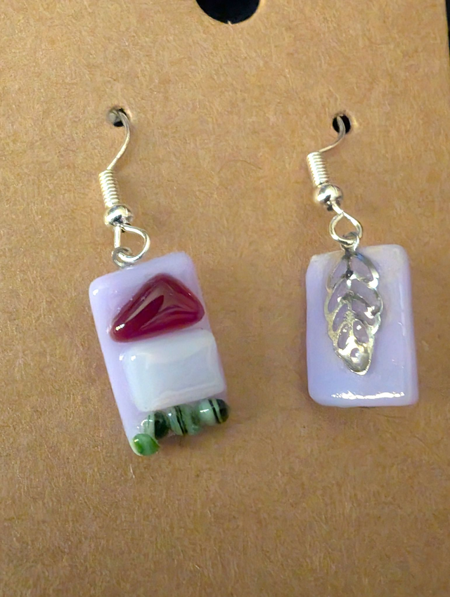 Fused Glass Earrings 
