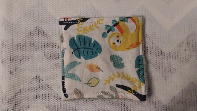 Cotons démaquillants jungle lavables en éponge bambou