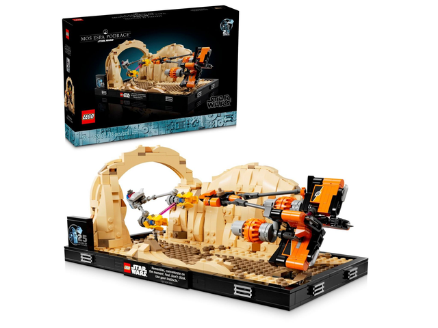 LEGO® 75380 Boonta Eve Podrace Diorama mit Anakins und Sebulbas Podracer