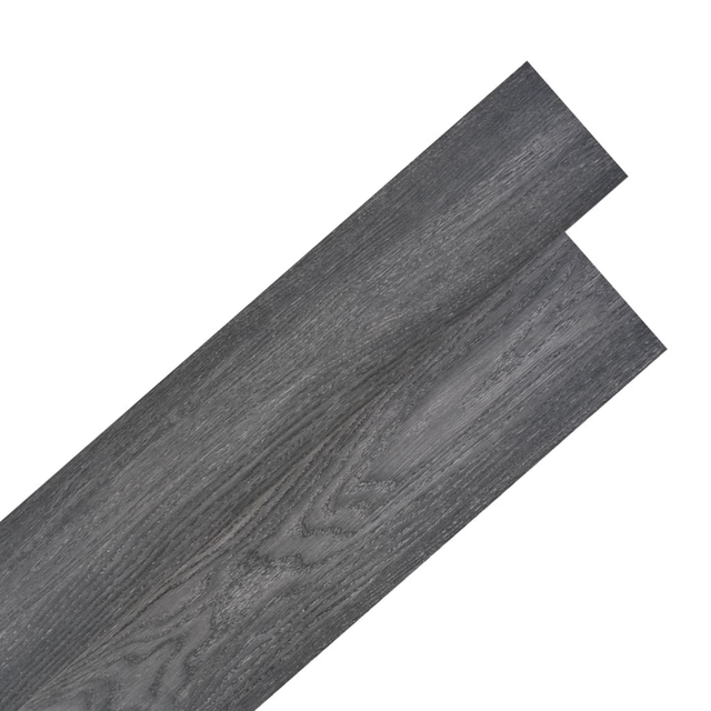 Dalles de plancher PVC autoadhésif 5,02 m² 2 mm noir et blanc