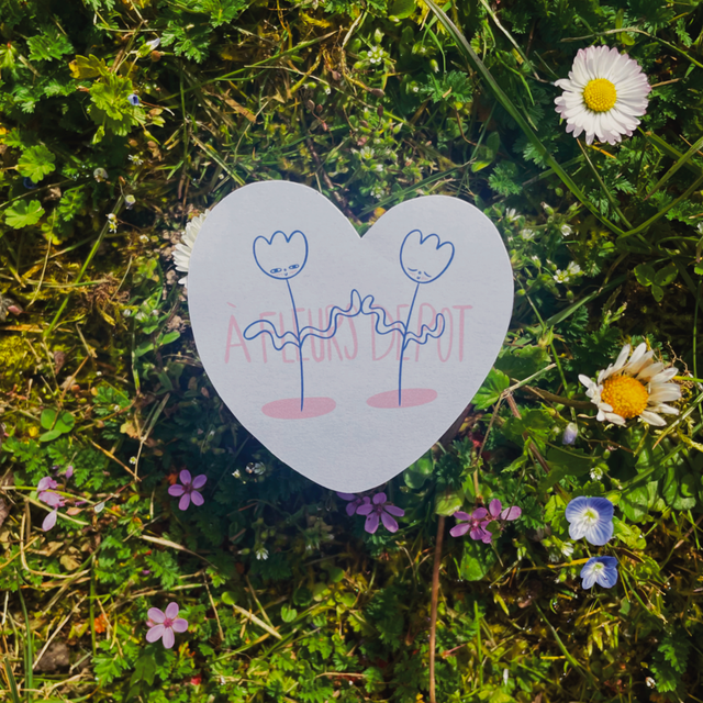 Sticker &quot;A fleurs de pot&quot;