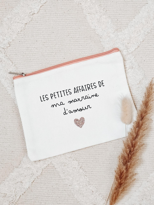 Trousse à maquillage personnalisée - rose