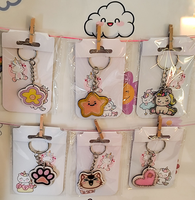 Porte clefs en bois