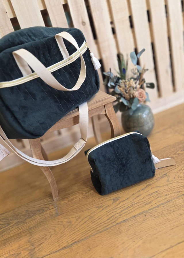 Ensemble sac à langer &amp; trousse de toilette