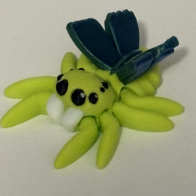 3D Printed Spider With Butterfly Wings