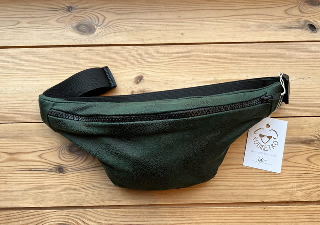 Bauchtasche fake Leder grün