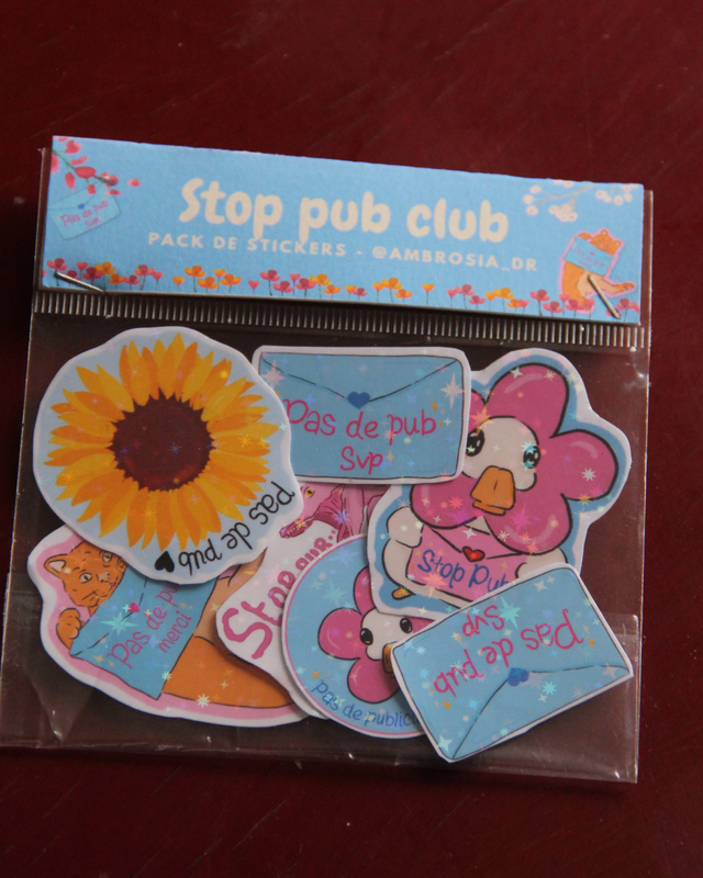 Pack de stickers "Stop Pub Club"