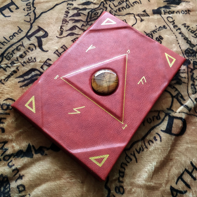 Grimoire cuir "Oeil de Tigre"