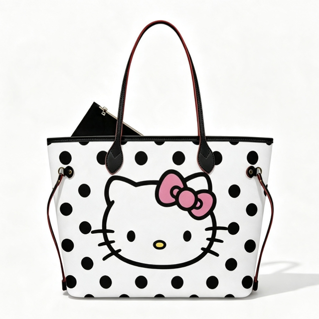 HK Polka Dot Tote Bag