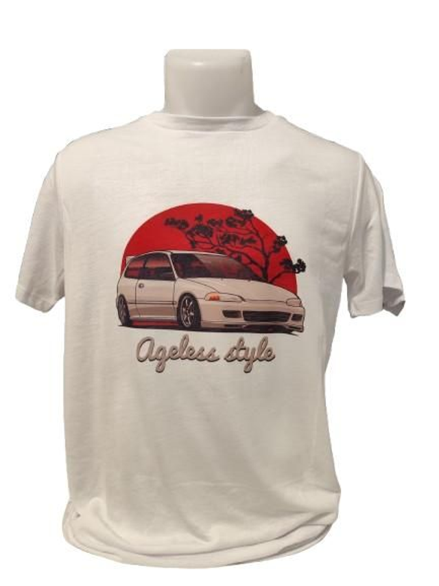 T-shirt honda civic eg artwork grey