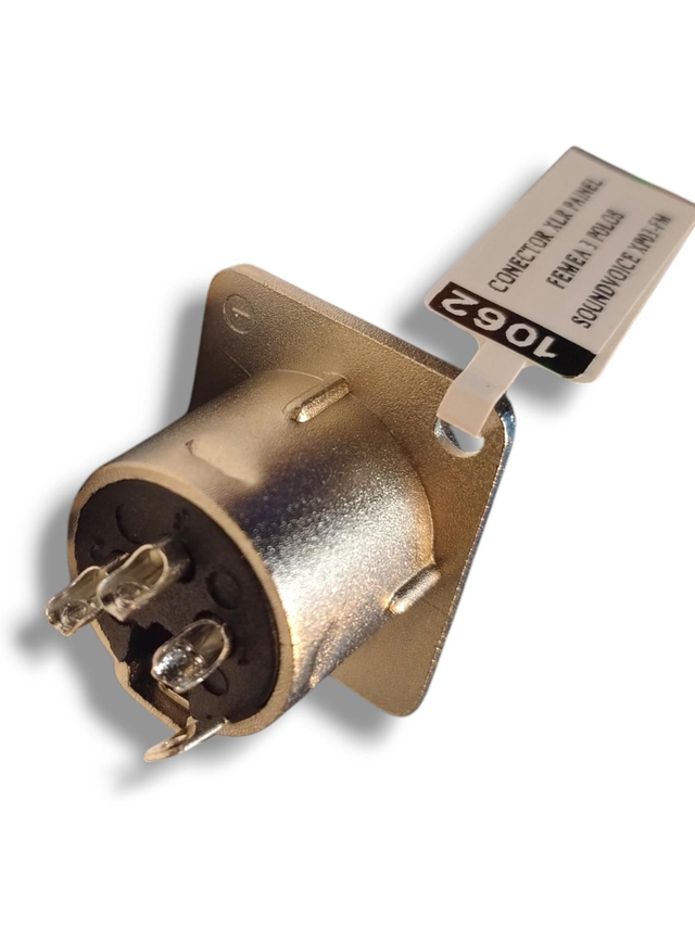 1062 - Conector XLR Fêmea 3 Polos XP03-FM Soundvoice 