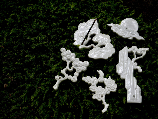 Kutani Incense Holder SANSUI