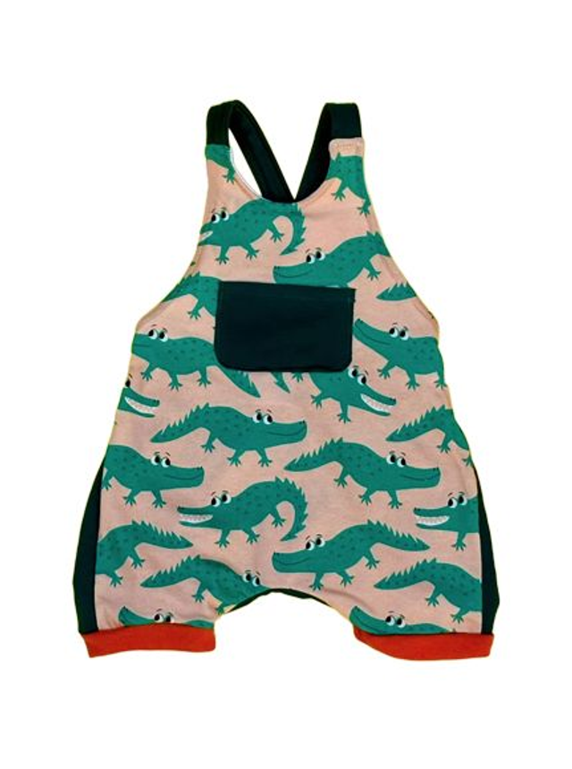 Peto Verano Algodón Orgánico con Estampado de Cocodrilos