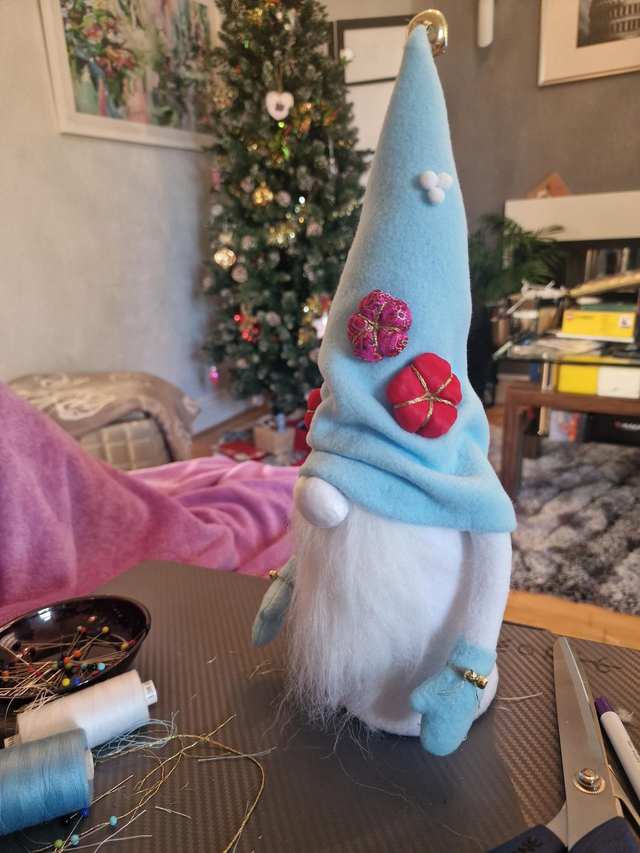 Handmade Christmas Gnome Ornament