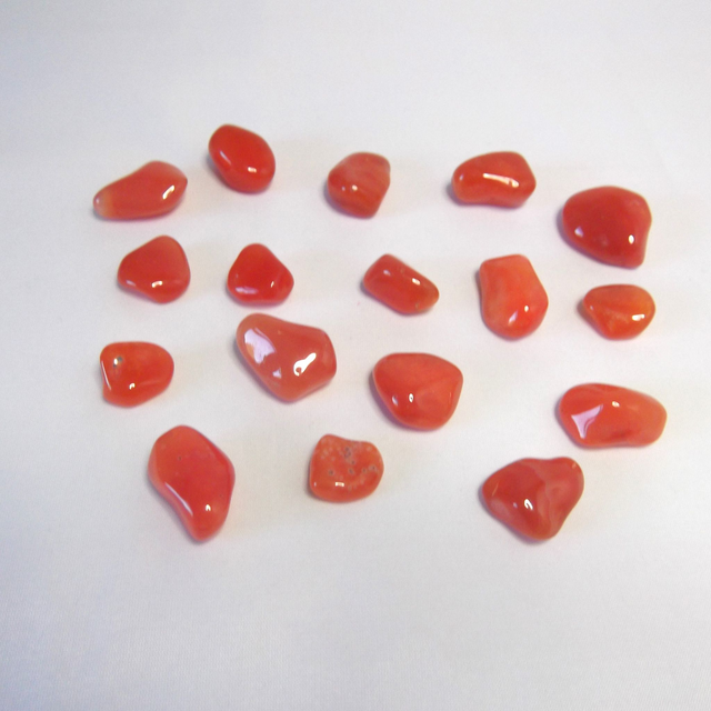 Carnelian tumble stones