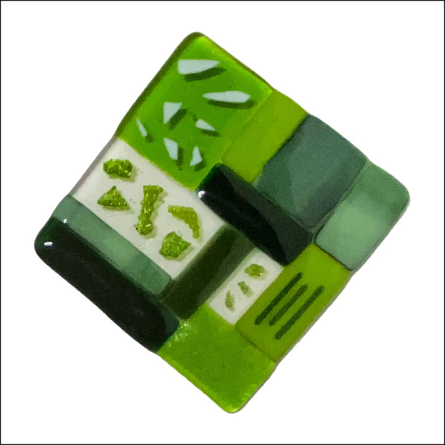 Coaster in shades of green (Ref CSGB2)