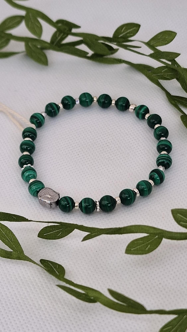 Bracelet Malachite en 0,6 cm