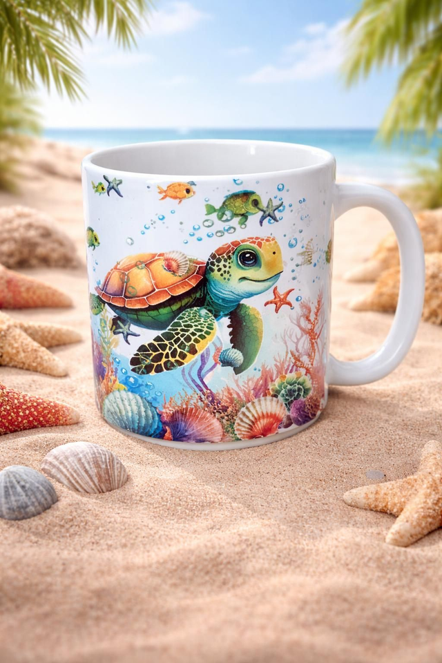 Mug Tortue Marine Colorée