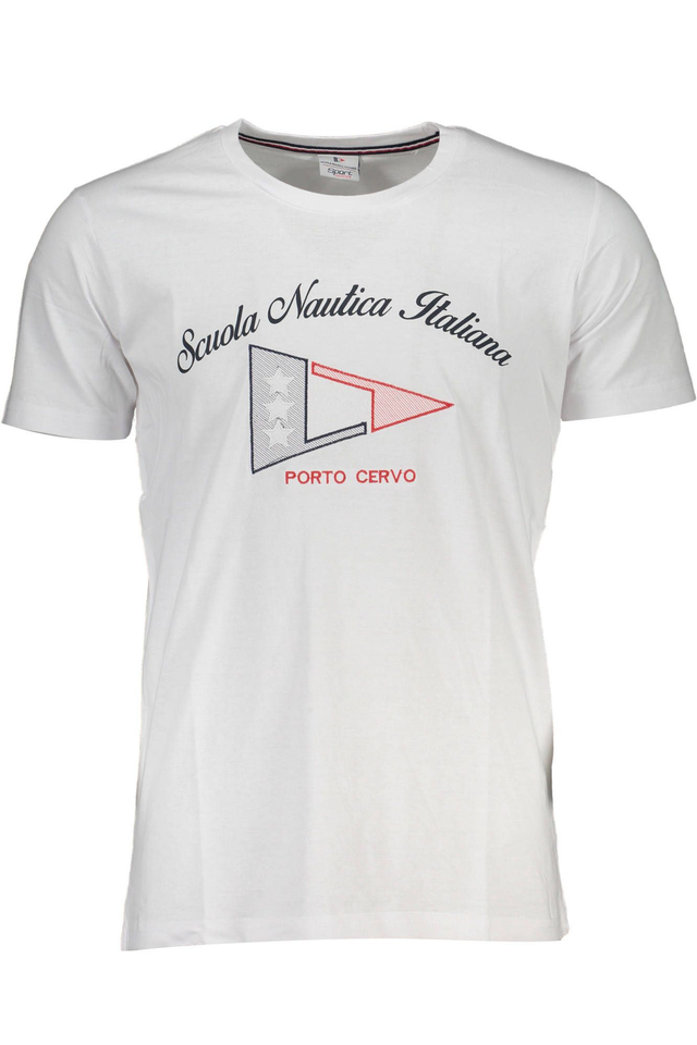 SCUOLA NAUTICA T-SHIRT MANICHE CORTE UOMO BIANCO