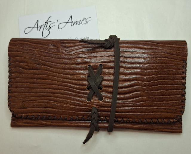 Blague à tabac cuir marron