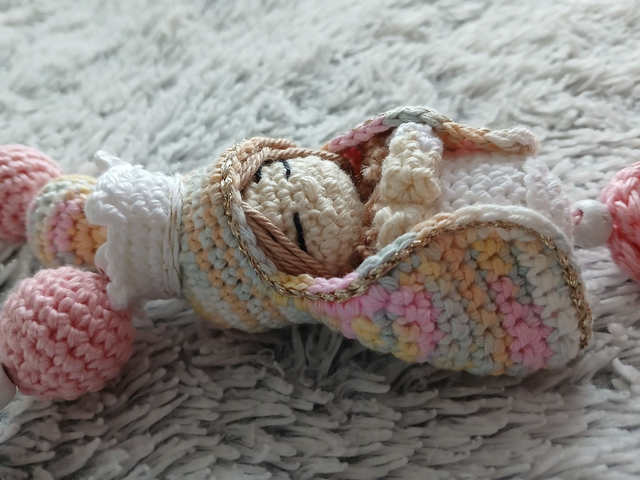 🌸 Chapelet au crochet – Tons pastel