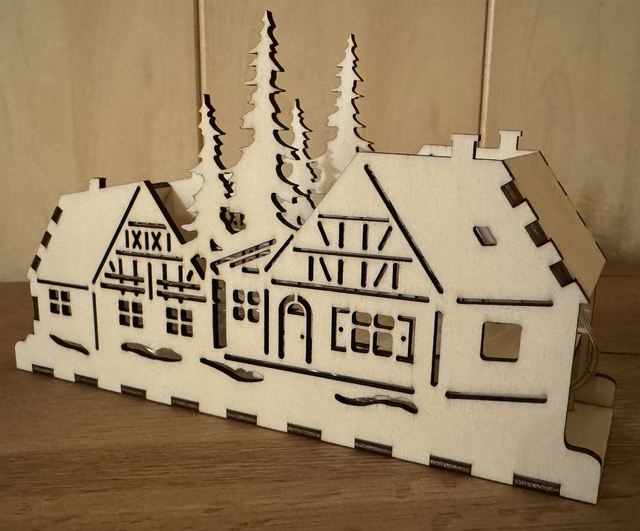 Weihnachtsdorf mit LED