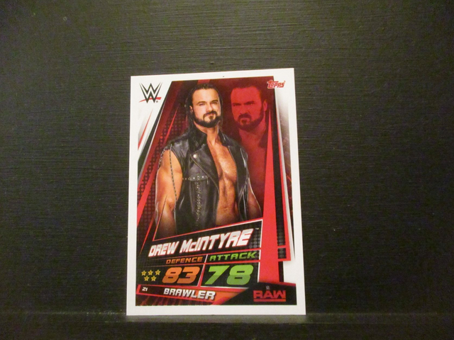 Drew McIntyre - Raw Slam Attax Universe Original Trading Card #21