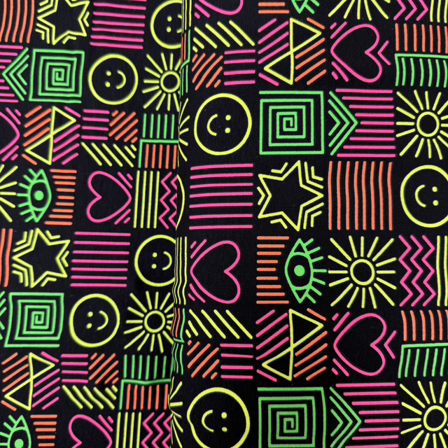 Neon Symbols Loopback Jersey