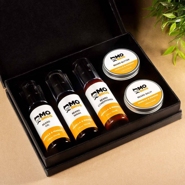 4 Step Beard Care Kit - Vanilla and Mango by Mo Bros