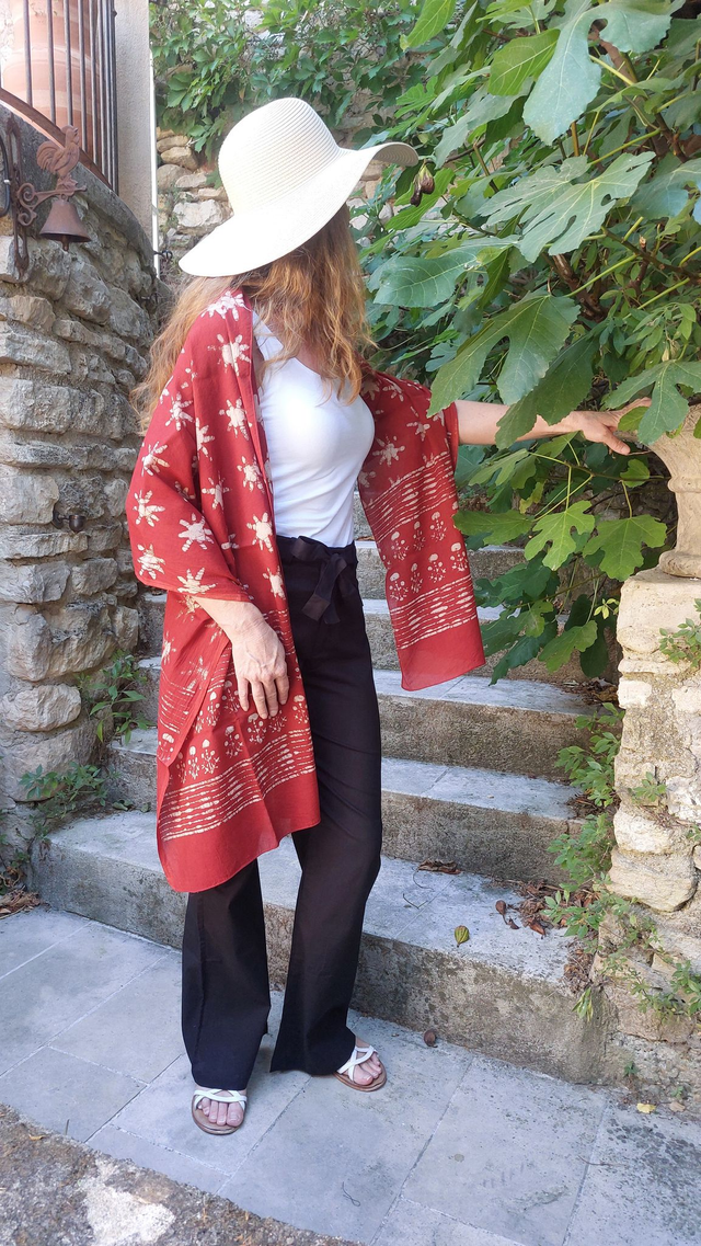 Pantalon d’été en coton léger – Taille haute, zip & ceinture, légèrement évasé, coupe ajustée - Noir