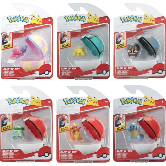 Clip N Go Pokeball figures