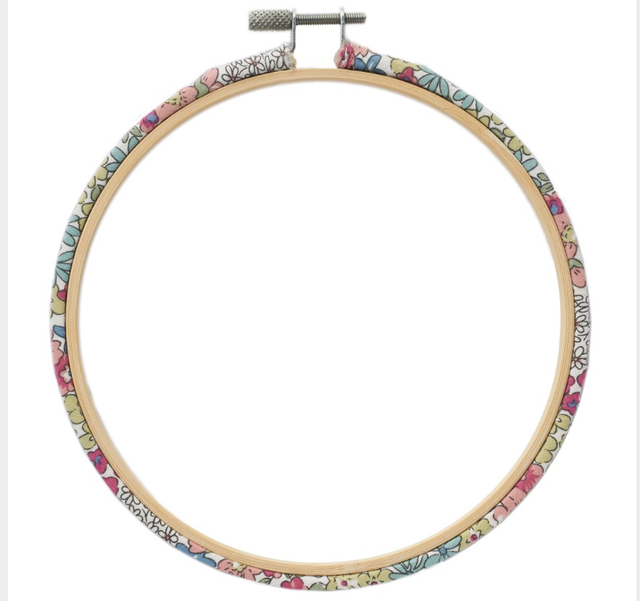 Hoop: Embroidery: Fabric Covered: 15.2cm by Dimensions