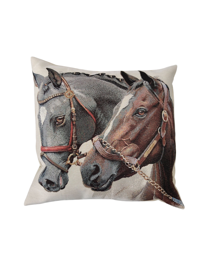 Coussin déhoussable "Chevaux"