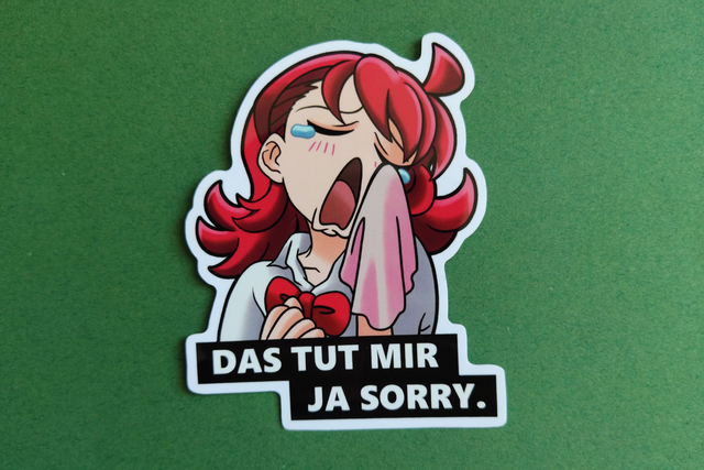 Memesticker "Das tut mir ja sorry." 