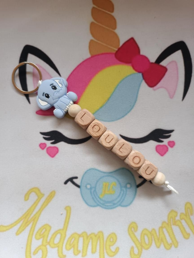 Porte clés 1 branche Éléphant 